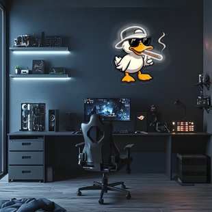 Cool Duck Pleksiglas Neon Sanatı, Duck Neon Tabela, Neon Işık Tabela, Neon Duvar Sanatı, Neon Tabela, Neon Işık Tabela, Neon Hediyeler, Oyuncu HediyeleriUv05