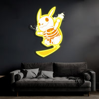 Pikachu UV Baskılı Neon, Neon Duvar Sanatı, Pokemon Neon Işık Tabelası, Özel Neon Tabela, UV Baskı Neon Tabela, Akrilik Neon Tabela, Yeni Eve Taşınma Hediyeleri UV30