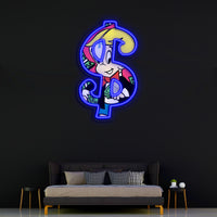 Richie Rich UV Baskılı Neon, Richie RichNeon Duvar Sanatı, Neon Işık Tabelası, Özel Neon Tabela, UV Baskı Neon Tabela, Akrilik Neon Tabela, Neon Hediyeler UV39