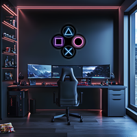 Gamer Pleksiglas Neon Sanatı, Gamer Neon Tabela, Neon Işık Tabela, Neon Duvar Sanatı, Neon Tabela, Neon Işık Tabela, Neon Hediyeler, Gamer Hediyeleri Uv21