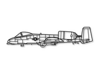 A-10 Thunderbolt Uçak Jet Metal Dekor, Askeri Uçak, Saldırı Uçağı,Hava Kuvvetleri Metal Duvar Dekoru,Jet Metal Dekor,Warthog Dekor Air19