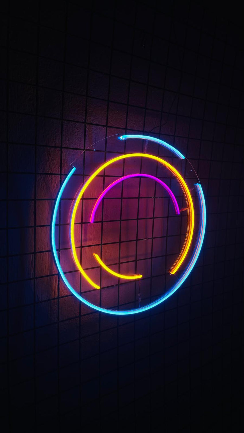 Circle Neon Duvar Dekorasyonu