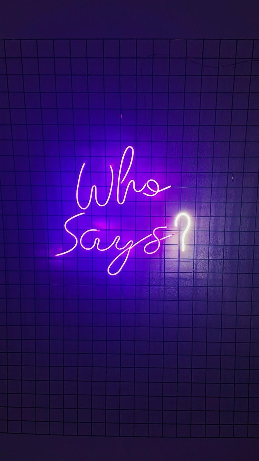 Who Says ? Neon Duvar Dekorasyonu