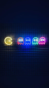 Pac-Man Neon Duvar Dekorasyonu