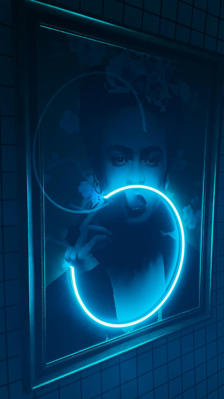 UV Baskılı Frida Neon Tablo