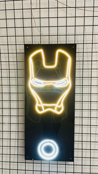 Iron Man Neon Duvar Dekorayonu