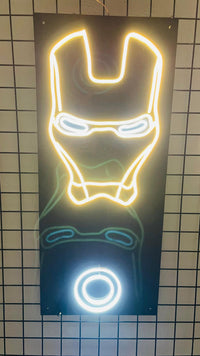 Iron Man Neon Duvar Dekorayonu