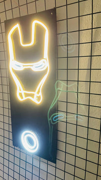 Iron Man Neon Duvar Dekorayonu