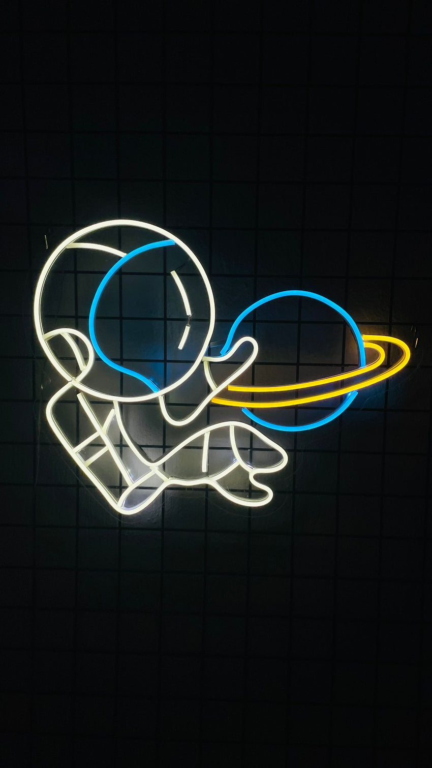 Astronaut Neon Duvar Dekorasyonu