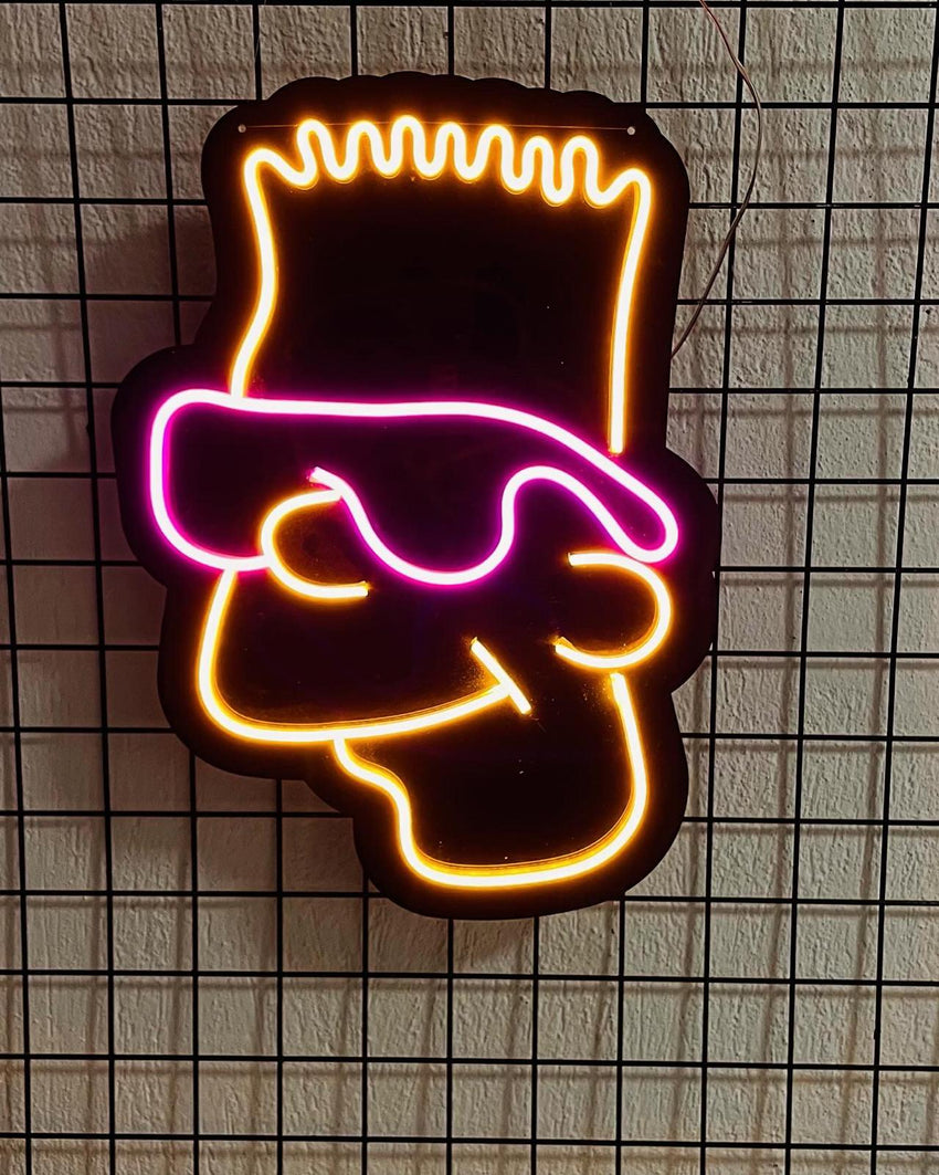 Bart Simpson Neon Duvar Dekoru