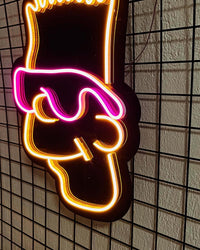 Bart Simpson Neon Duvar Dekoru