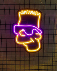 Bart Simpson Neon Duvar Dekoru