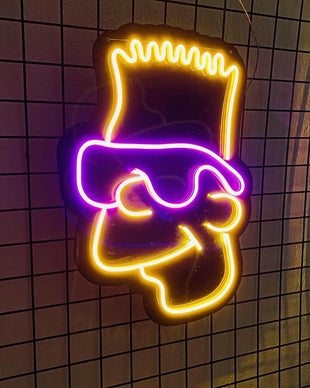 Bart Simpson Neon Duvar Dekoru