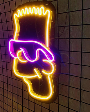 Bart Simpson Neon Duvar Dekoru