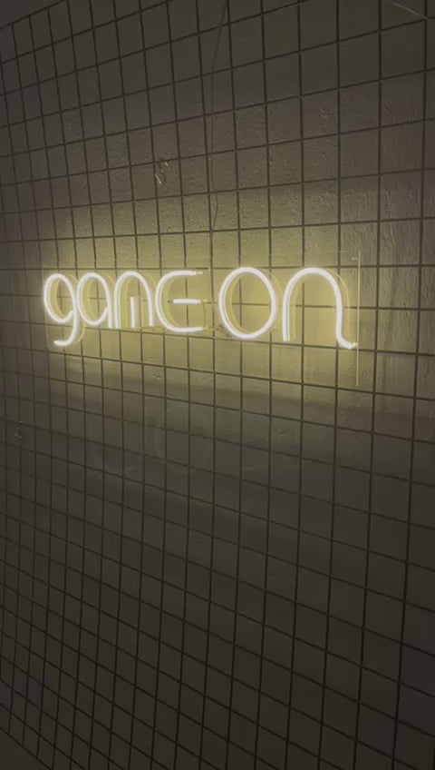 Game On Neon Duvar Dekorasyonu