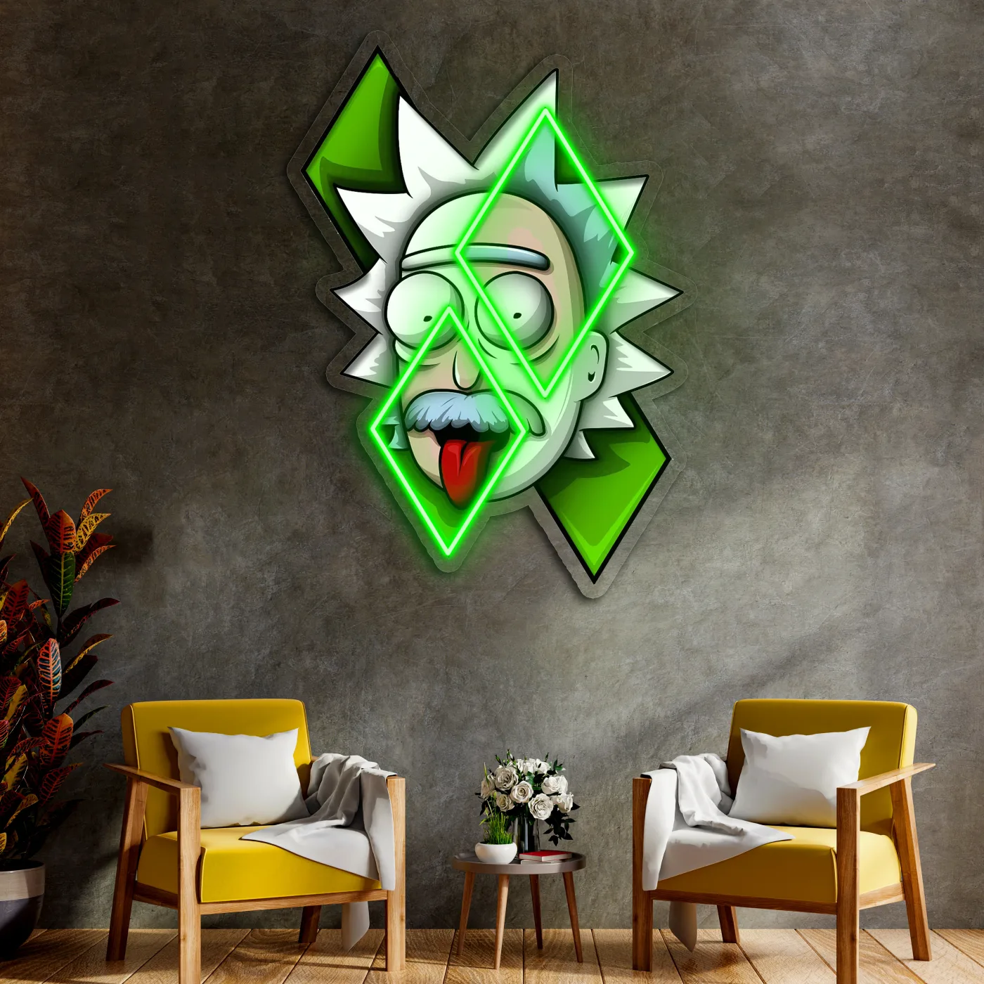 Rick ve Morty Neon Tablo | Modern Duvar LED Dekoru — görsel 3