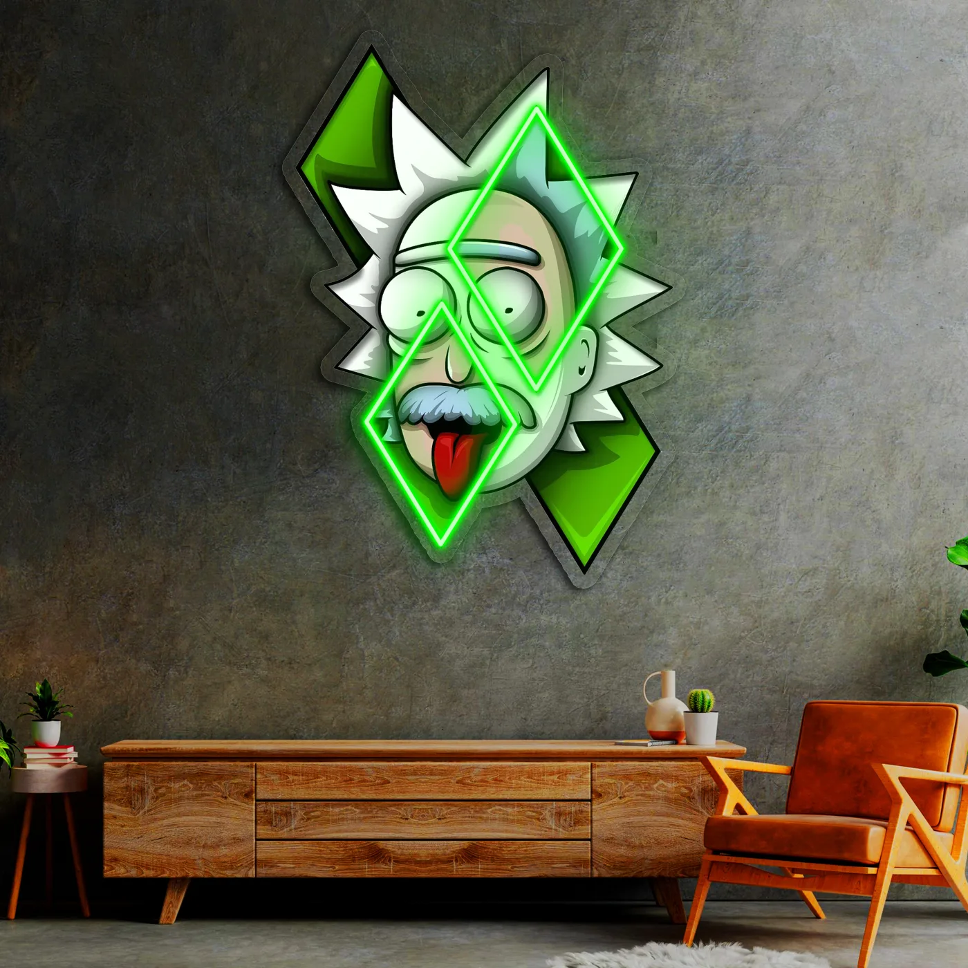Rick ve Morty Neon Tablo | Modern Duvar LED Dekoru — görsel 2