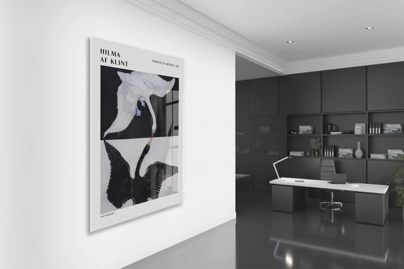 Hilma af Klint The Swan Cam Tablo | Modern Soyut Sanat Duvar Dekoru - Peony163 — görsel 4