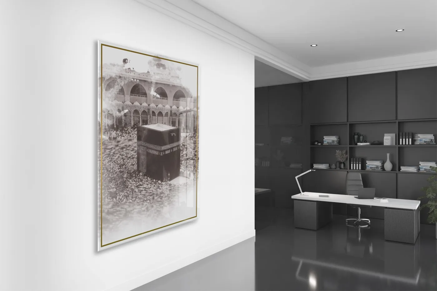 Kabe İslami Cam Tablo- PeonyDini058 — görsel 4