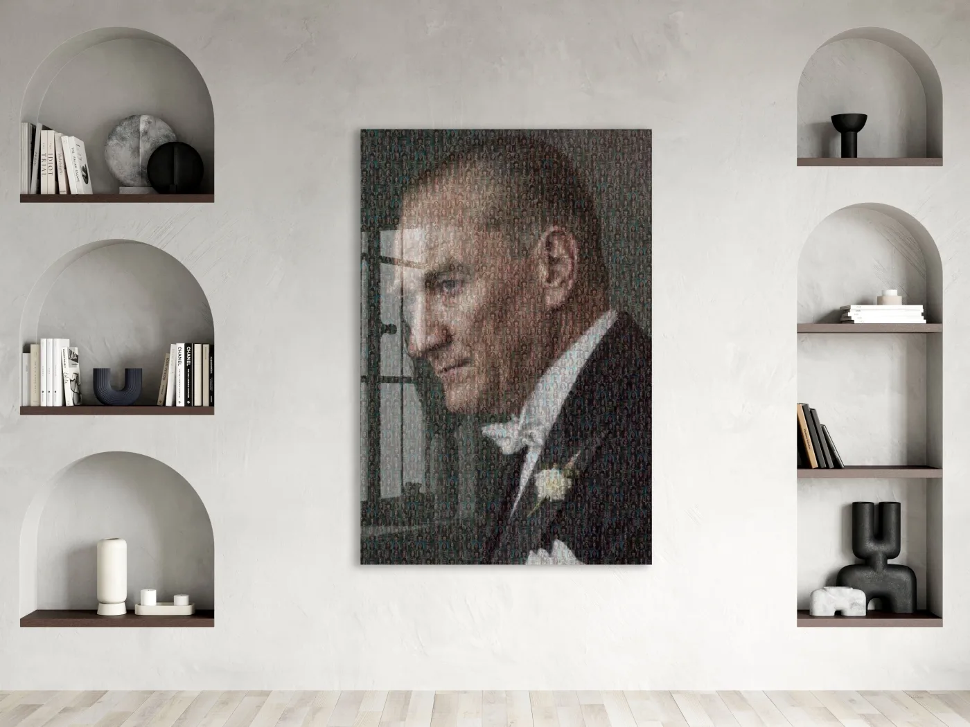 Mustafa Kemal Atatürk | Modern Cam Tablo-PeonyAta108 — görsel 2