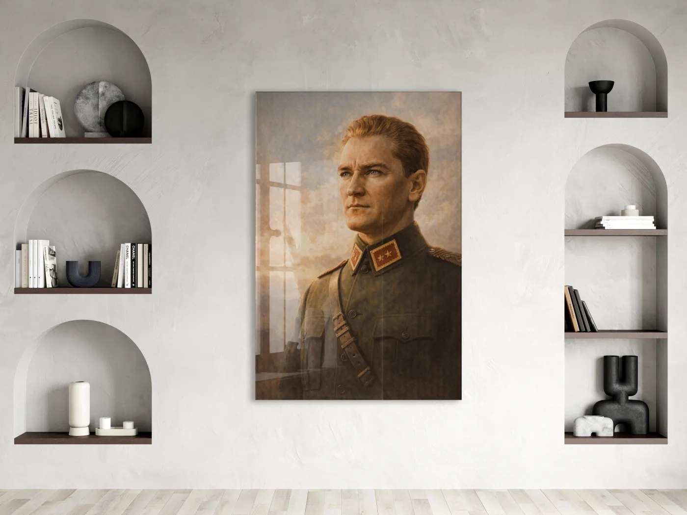Mustafa Kemal Atatürk Cam Tablo - PeonyAta037 — görsel 2
