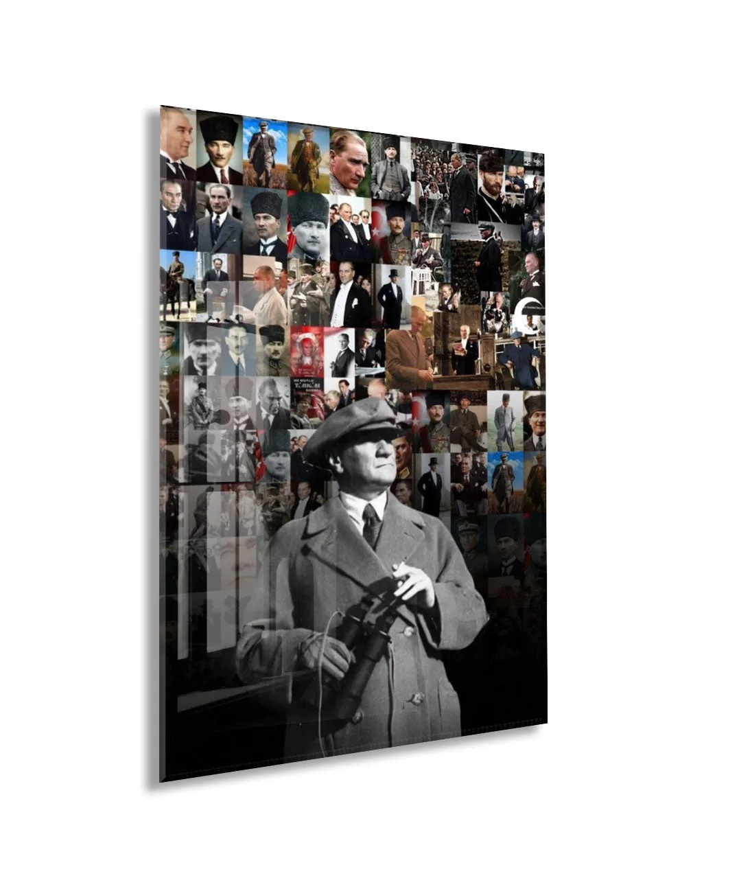 Mustafa Kemal Atatürk  | Modern Cam Tablo-PeonyAta083 — görsel 1
