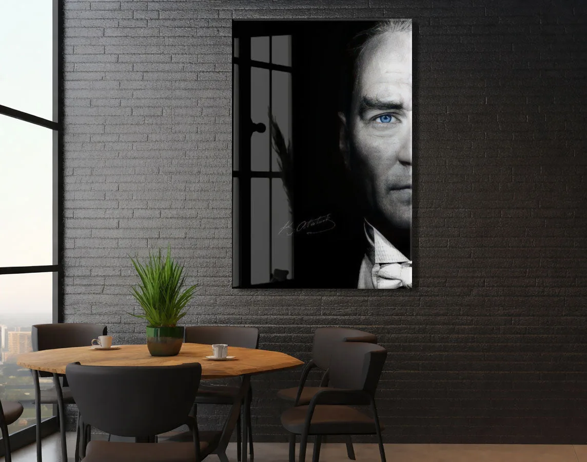Mustafa Kemal Atatürk | Modern Cam Tablo-PeonyAta096 — görsel 5