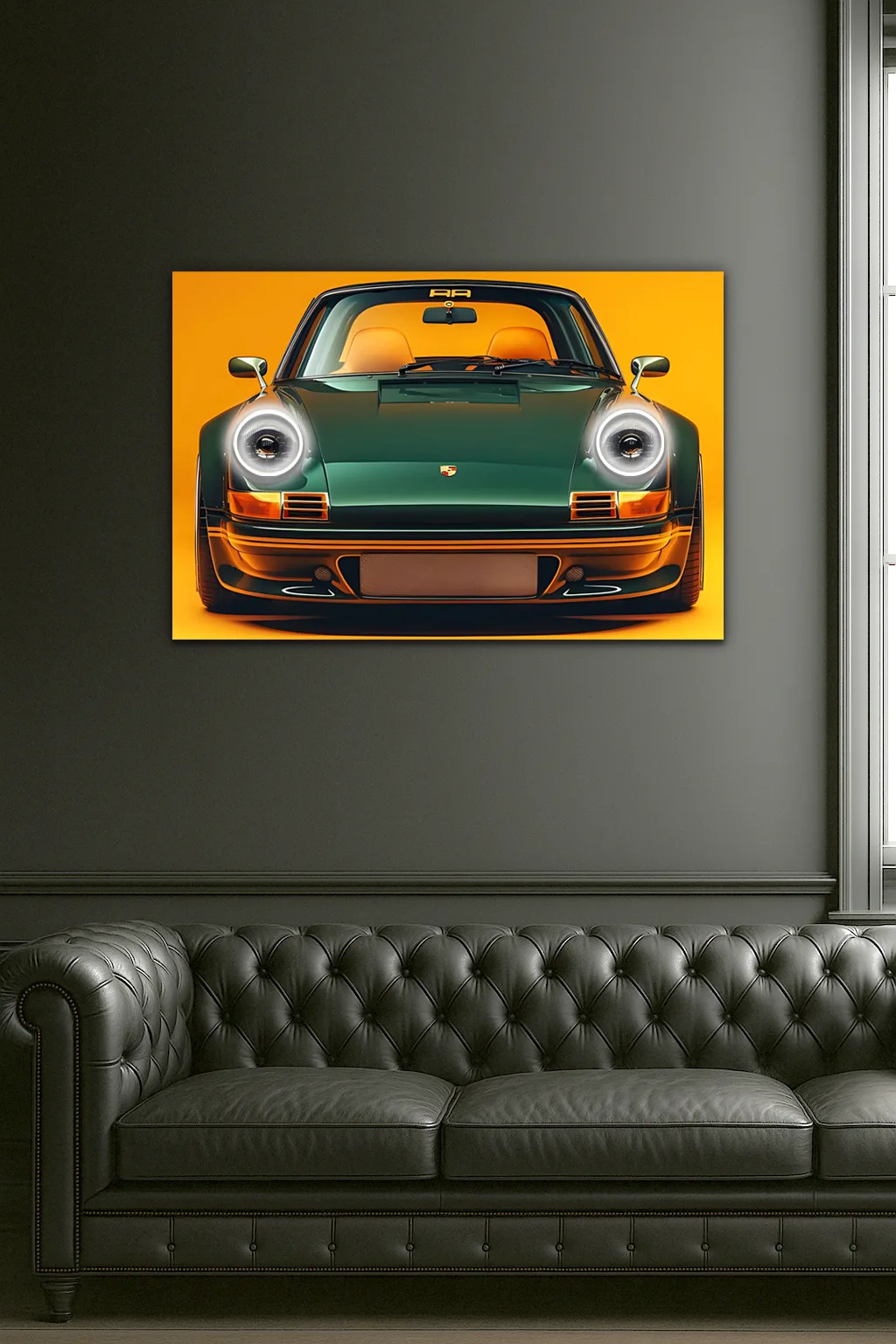 Porsche 911 Retro Model UV Baskı Neon Duvar Dekoru | Pleksi Işıklı Spor Araba Tablo | Modern Ev ve Ofis Dekoru — görsel 9