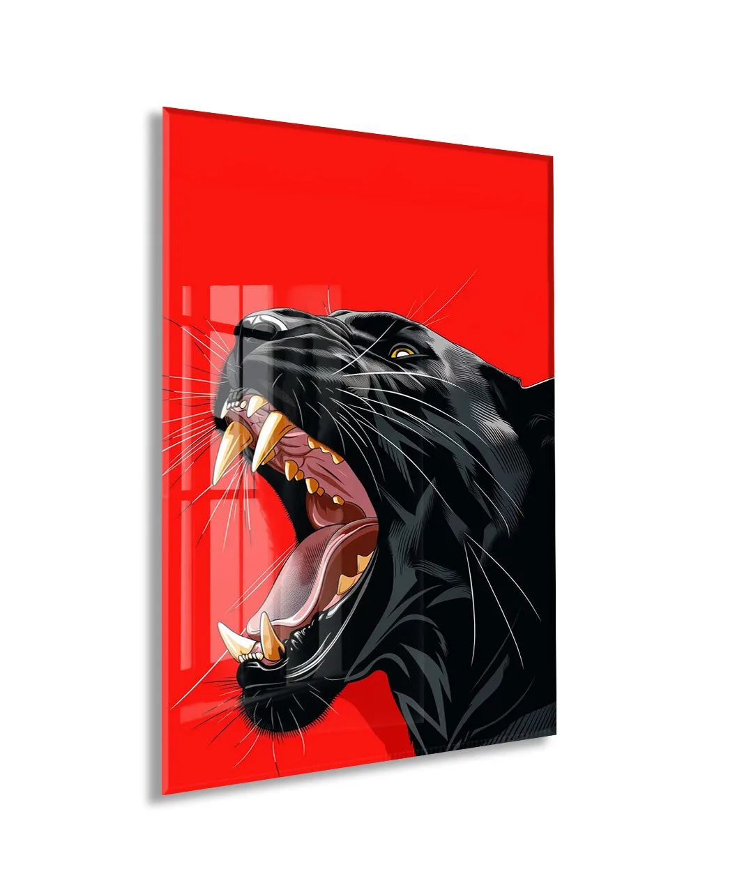 Black Panther Close-Up – Modern Pop Art Cam Tablo- Peony141 — görsel 1