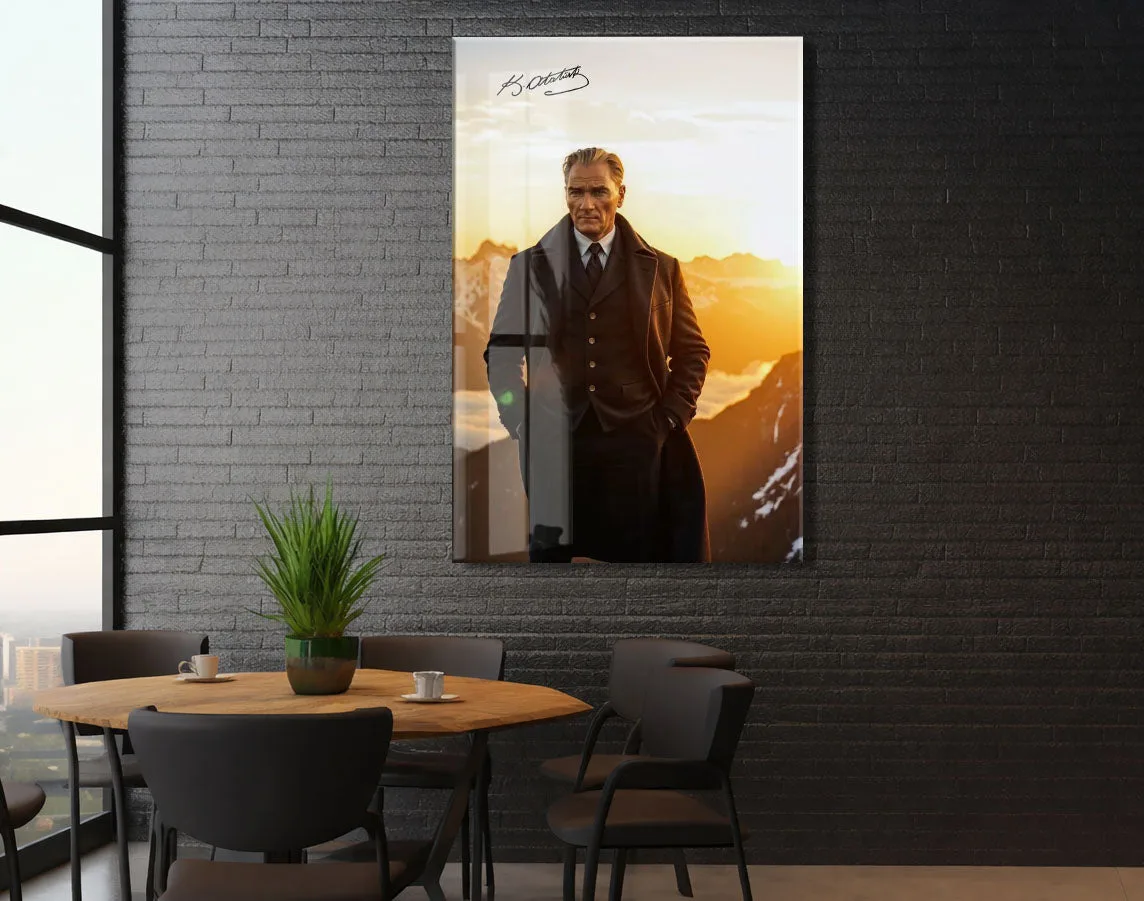 Mustafa Kemal Atatürk  | Modern Cam Tablo-PeonyAta092 — görsel 5
