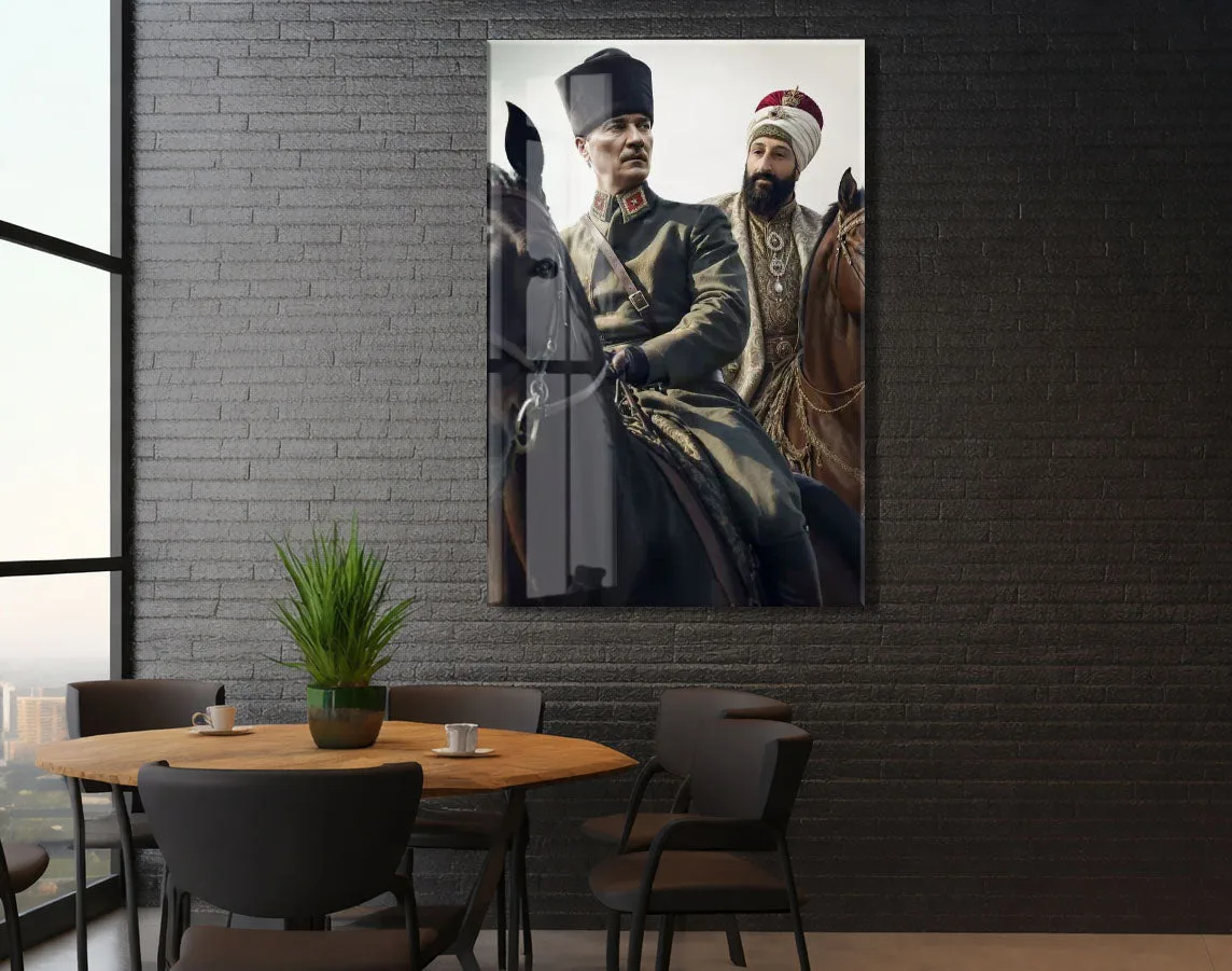 Mustafa Kemal Atatürk  | Modern Cam Tablo-PeonyAta101 — görsel 5