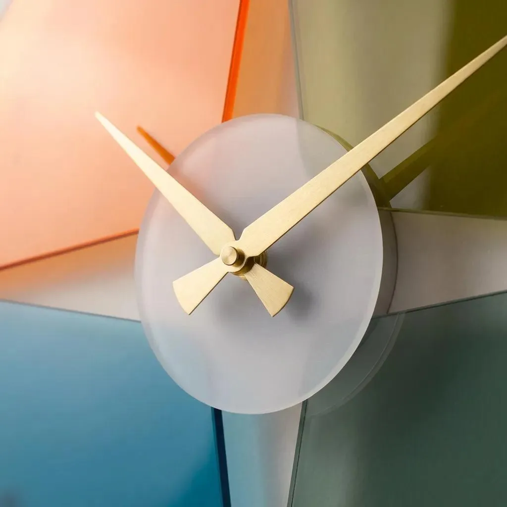 Orbit | Pleksi Duvar Saati 40 cm | UV Baskılı Modern Geometrik Saat — görsel 4
