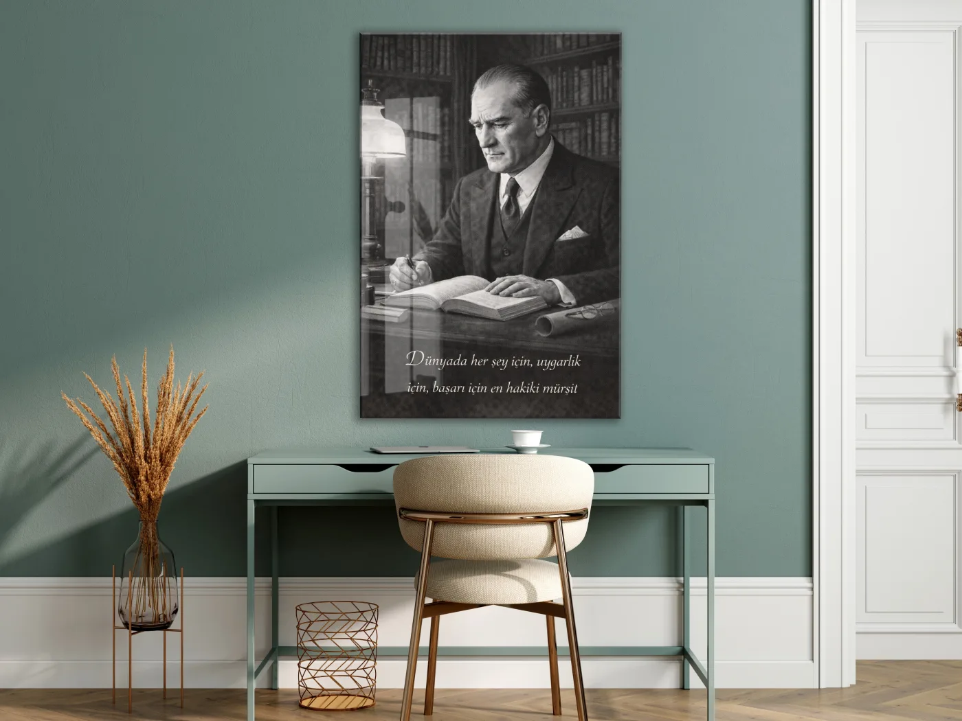 Mustafa Kemal Atatürk Cam Tablo - PeonyAta017 — görsel 6