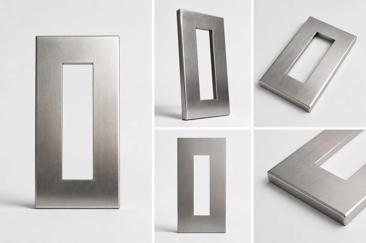 LINEA | Paslanmaz Çelik Fotoğraf Çerçevesi – Modern Metal Duvar Çerçevesi 14x34 cm — görsel 2