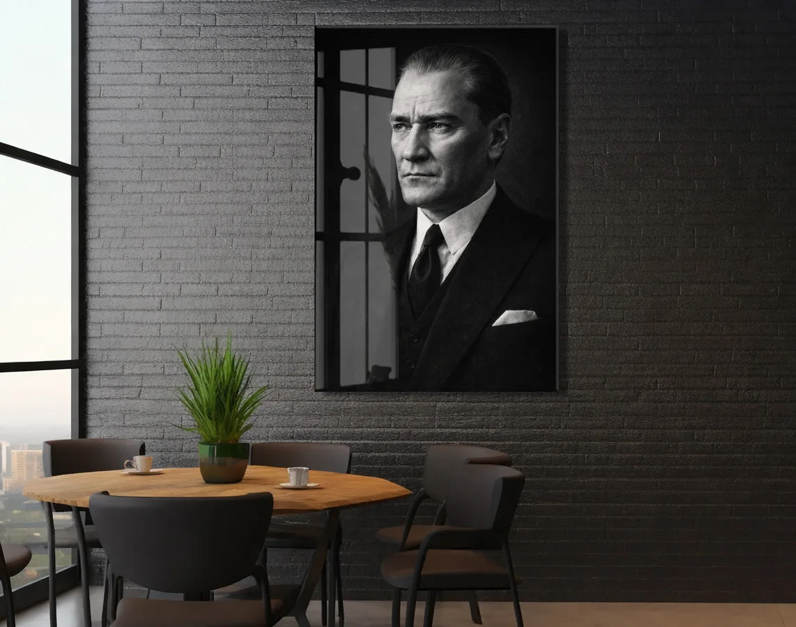 Mustafa Kemal Atatürk Cam Tablo - PeonyAta036 — görsel 5