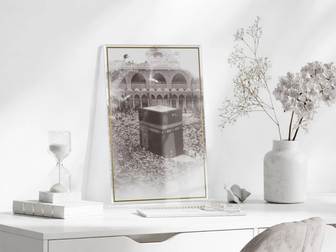 Kabe İslami Cam Tablo- PeonyDini058 — görsel 3