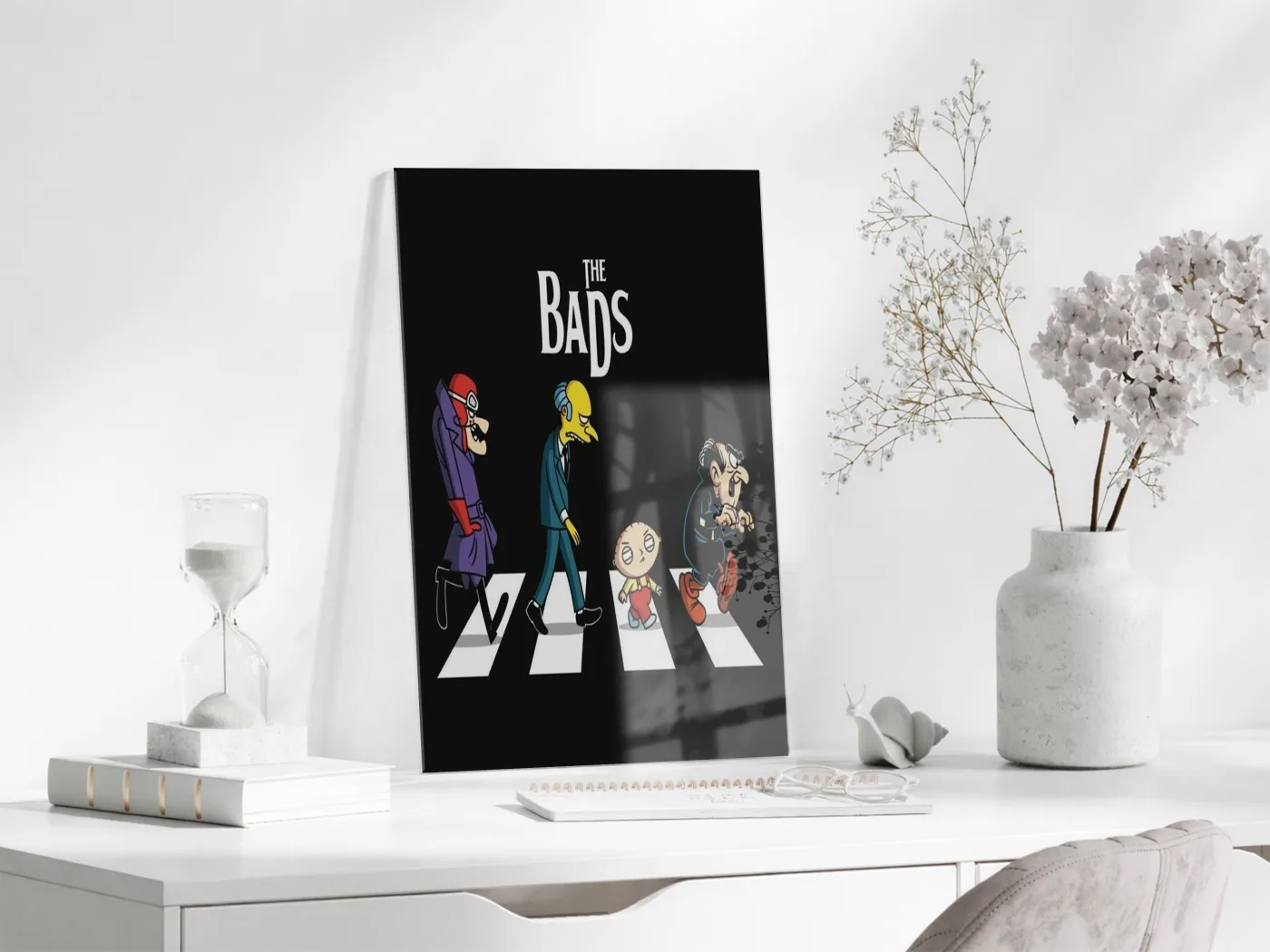 The Bads Mizahi Duvar Tablosu – İkonik Yaya Geçidi Parodi Tasarım- Peony101 — görsel 4