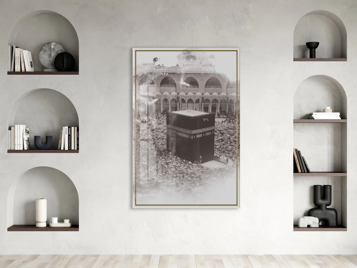Kabe İslami Cam Tablo- PeonyDini058 — görsel 2