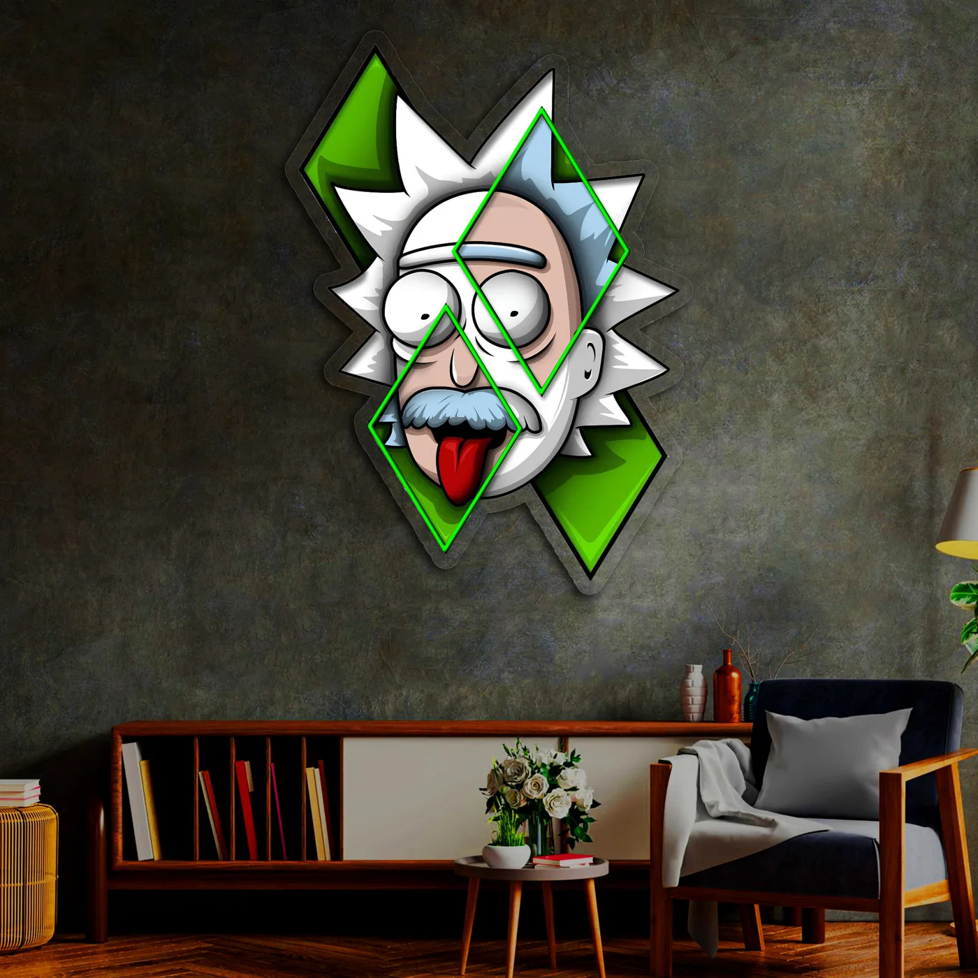 Rick ve Morty Neon Tablo | Modern Duvar LED Dekoru — görsel 5