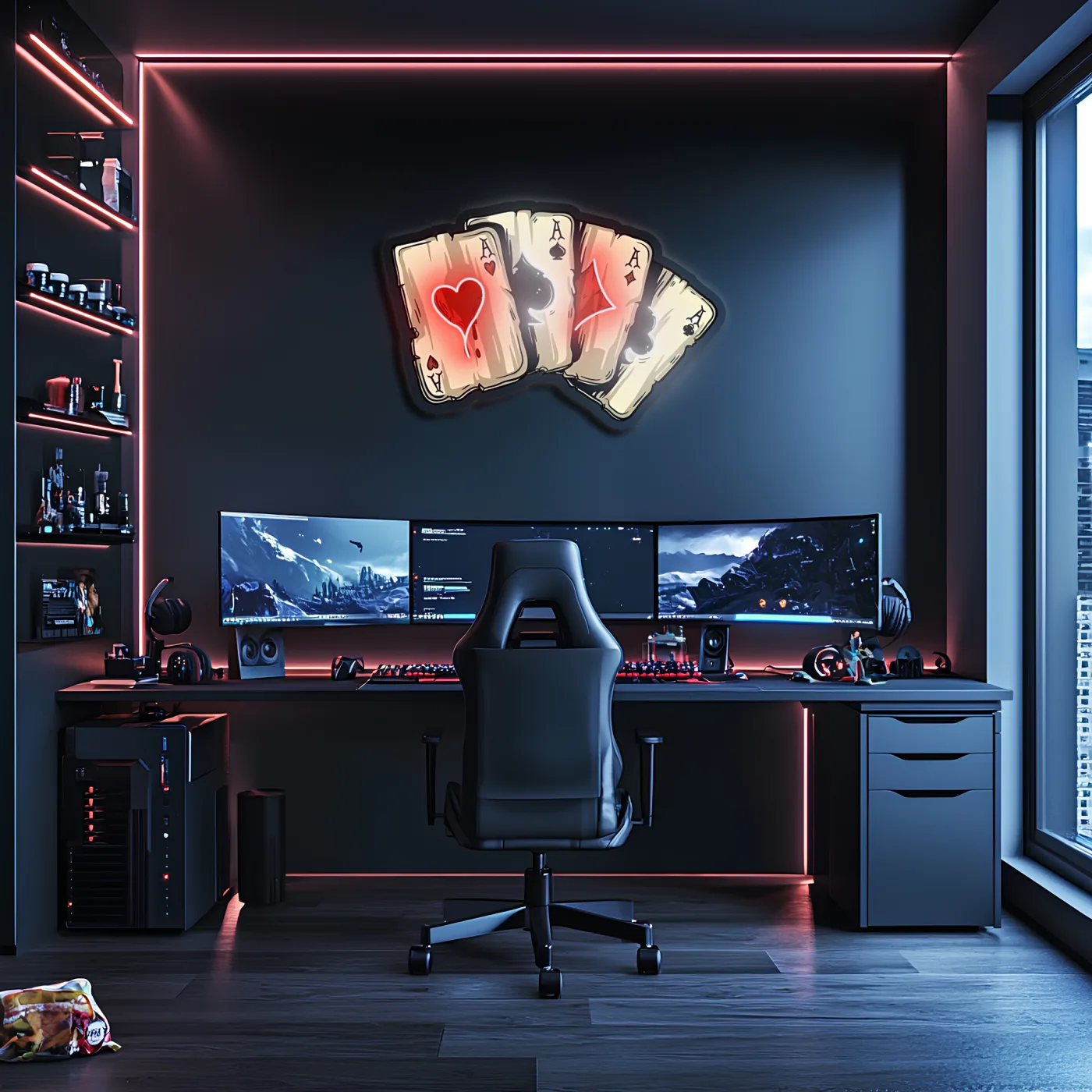 Cool Karakter Neon Duvar Dekoru | Mizahi Işıklı Pleksi Tablo | Genç Odası ve Ofis İçin Modern Dekor — görsel 4
