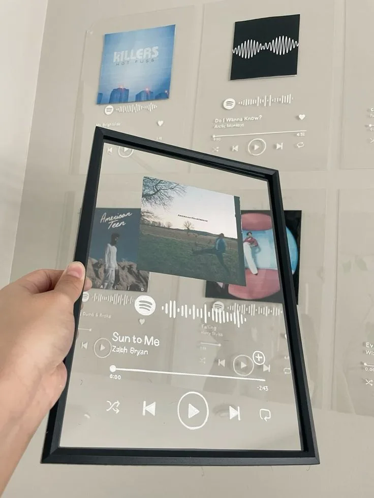 Kişiye Özel Spotify Şarkı Çerçevesi – Fotoğraflı Pleksi Müzik Tablosu — görsel 1