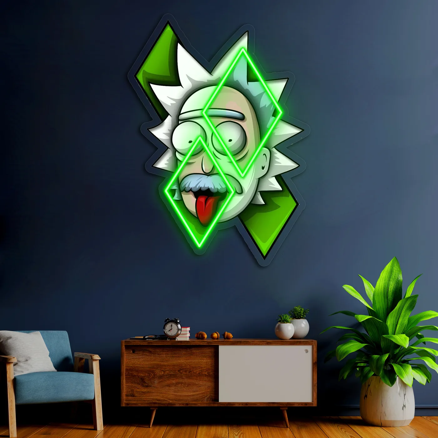 Rick ve Morty Neon Tablo | Modern Duvar LED Dekoru — görsel 4