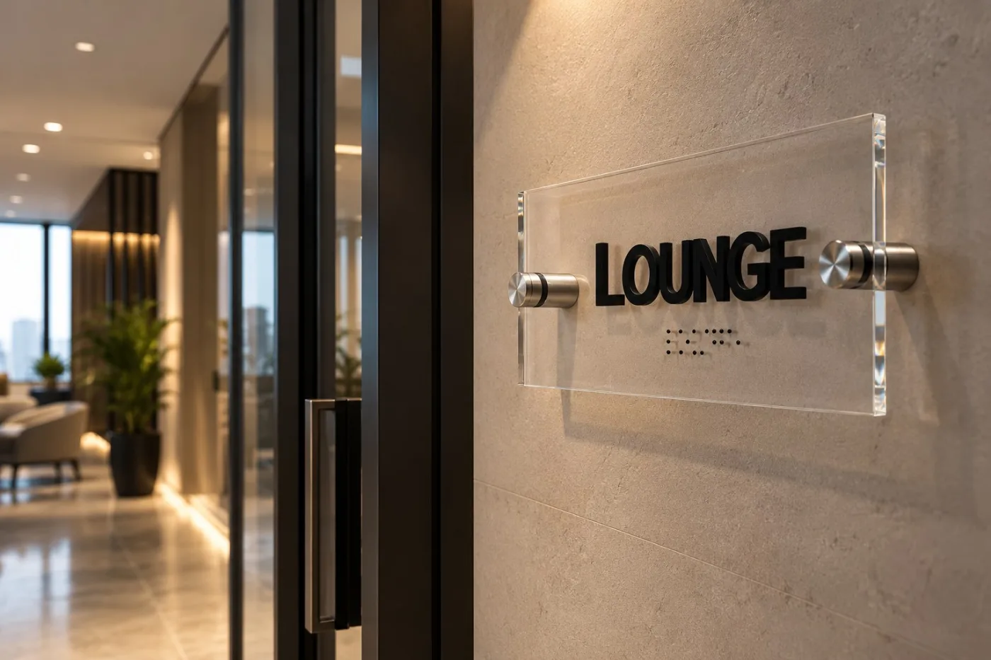 Kişiye Özel Pleksi Ofis Kapı Tabelası – Lazer Kesim Harfli Logo ve İsimli İş Yeri Duvar Tabelası — görsel 3