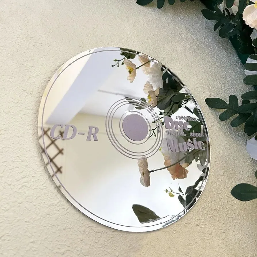 CD Tasarımlı Dekoratif Ayna – Aynalı Pleksi Yuvarlak Duvar Aynası — görsel 6