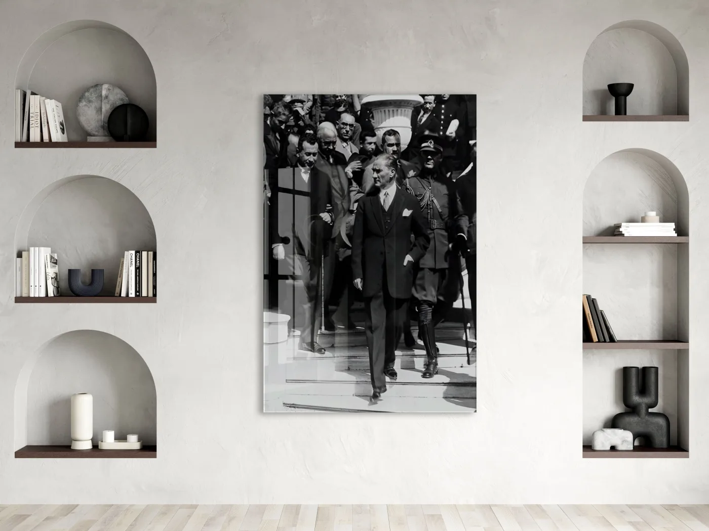 Mustafa Kemal Atatürk | Modern Cam Tablo-PeonyAta080 — görsel 5