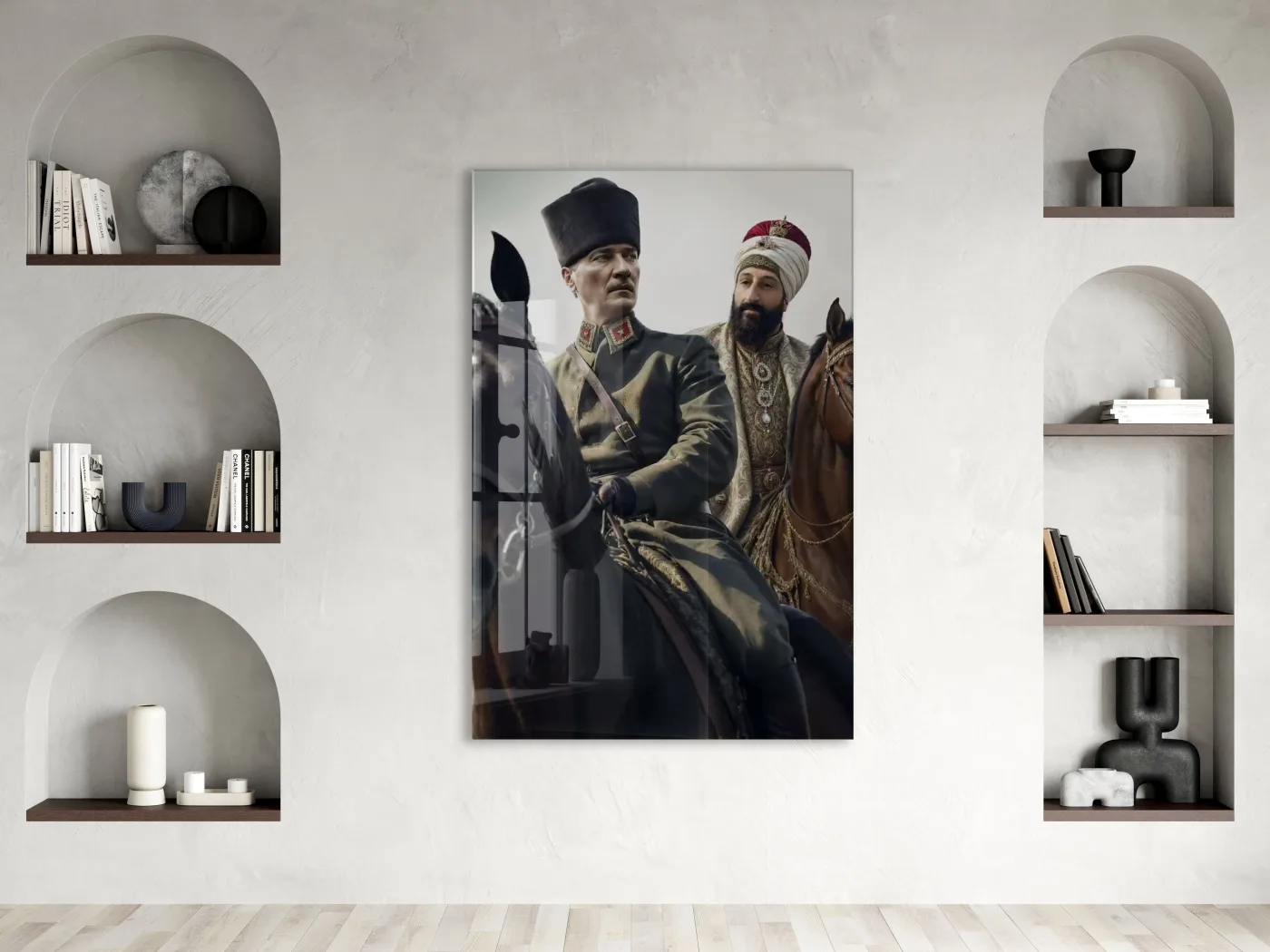 Mustafa Kemal Atatürk  | Modern Cam Tablo-PeonyAta101 — görsel 2