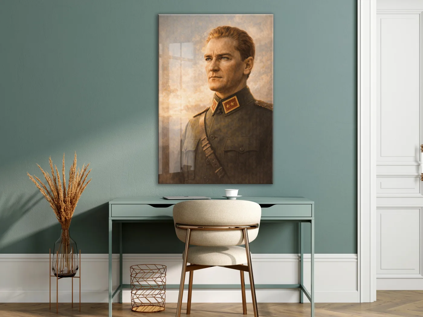 Mustafa Kemal Atatürk Cam Tablo - PeonyAta037 — görsel 6