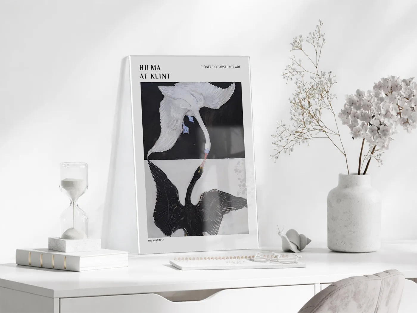 Hilma af Klint The Swan Cam Tablo | Modern Soyut Sanat Duvar Dekoru - Peony163 — görsel 3