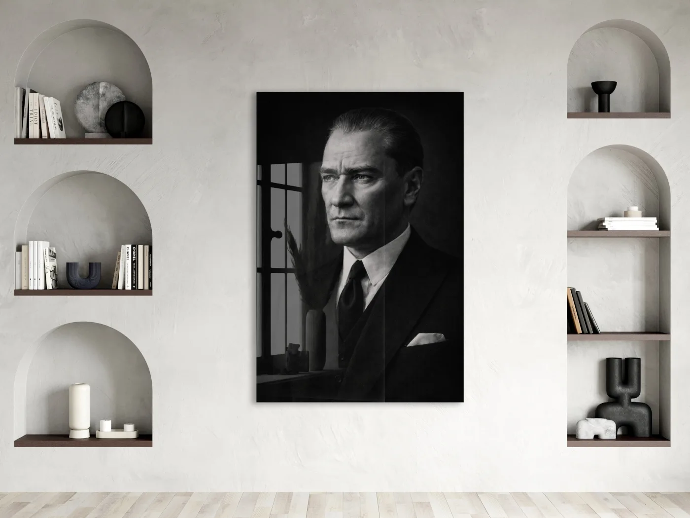 Mustafa Kemal Atatürk Cam Tablo - PeonyAta036 — görsel 2