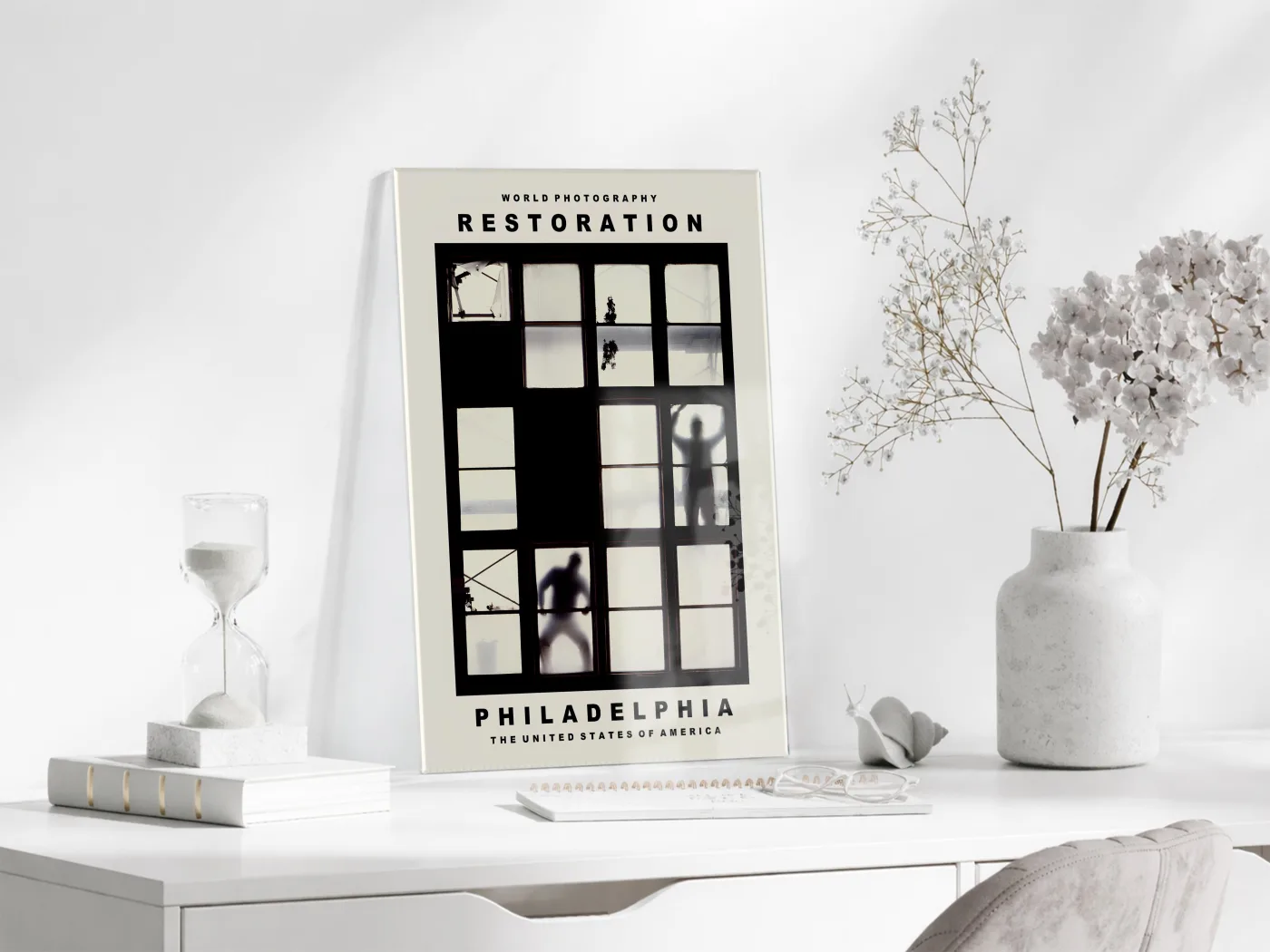 Philadelphia Fine Art Fotoğraf Cam Tablo | Modern Mimari ve Urban Photography UV Baskılı Temperli Cam Tablo - Peony164 — görsel 3